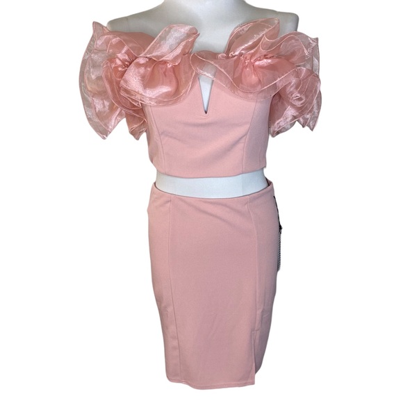 Pink Skirt Set Women’s Size Large - Picture 2 of 10